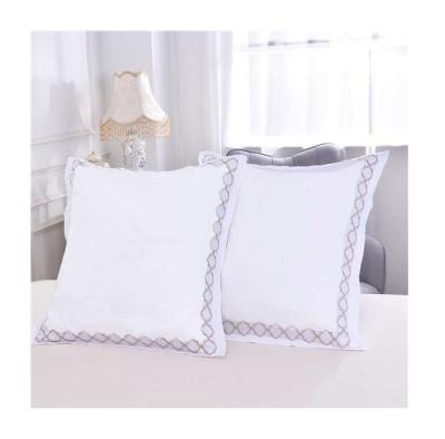 China Modern Hotel Disposable Wholesale Bedroom Embroidery Pillow Covers for sale