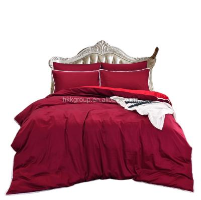 China New Type Disposable Flat Piping Wedding Duvet Cover Attractive Price Set for sale