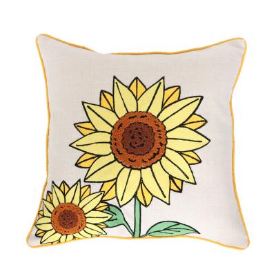 China 2022 new simple style embroidered pillow case household decoration 45*45cm pillow cover for sale