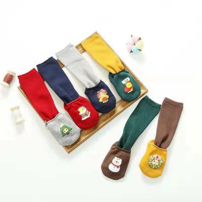 China Christmas Cotton Set Kids Terry Floor Socks Antibacterial Baby Glue Toddler Socks for sale