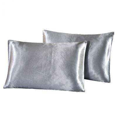 China Popular Wholesale Soft Faux Silk Pillowcase Good Quality Imitated Silk Pillowcase for sale