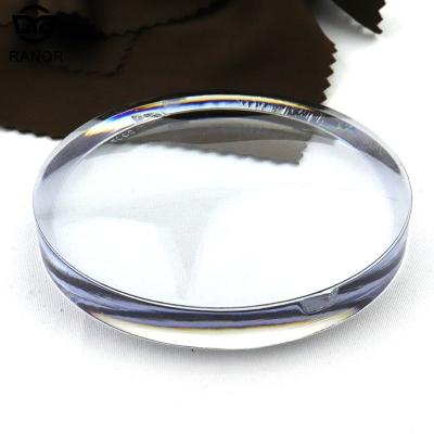 China Plastic 1.591 PC Single PC Ranor Vision Glass Semi Finished Clear White Semi Finished Executive Glass Optical Glasses Eye Protection for sale