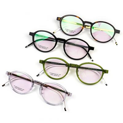 China For Glass Optical Frame High End Spectacles Pure Titanium Eye Glasses Eye Wear Spectacle Frames for sale