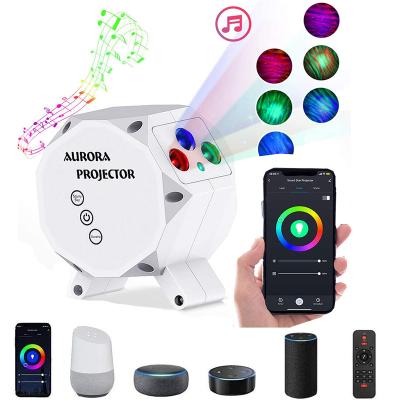 China Amazon App Aurora Star Projector Modern Smart Support Alexa Google Assistant Galaxies Projector for sale