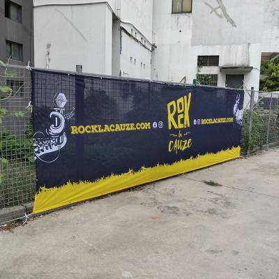 China Outdoor Advertising Display Good Quality Fast Delivery Customized Printing Logo PVC Vinyl Mesh Banner Hanging for sale