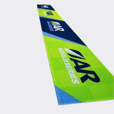 China Outdoor Advertising Display Outdoor Advertising Mesh Cloth Hanging Banner With Grommets for sale