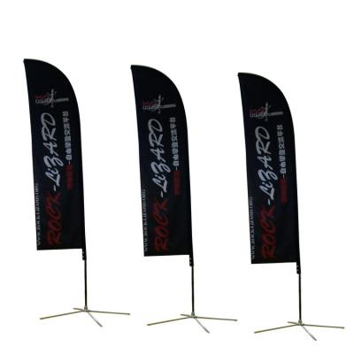 China 2022 Custom Outdoor Advertising Display DR Printing Factory Cheap Beach Flag Flags for sale