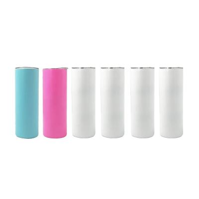 China Durable 20oz Sublimation Tumbler Straight Stainless Steel Double Wall Insulated UV Color Changing Tumbler for sale