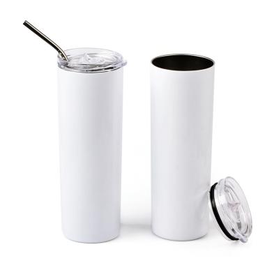 China 304 Stainless Steel 20Oz Coffee Mug Tumbler With Slide Lid Sublimation Lean Straight Tumbler for sale