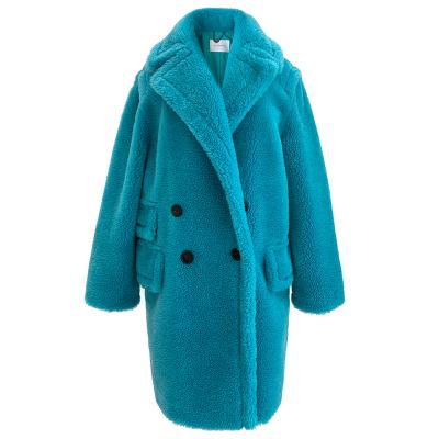 China Alpaca Coats Anti-Shrink Teddy Coats New Imported H-Type Fur Coat Women's Sheep Shearing Teddy Wool Medium Long Coats for sale