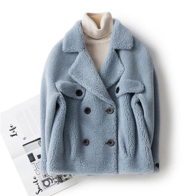 China 2020 women's autumn anti-shrink fur and granular women's fashion faux shearling faux fur winter coat Korean version velvet coat for sale