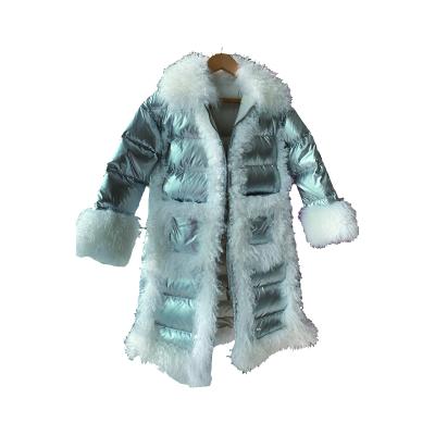 China Down Jackets Viable With Fur Down Custom Winter Coat Mid Long Fur Down Jacket Women 90% Fur Down Jacket for sale