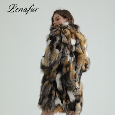 China Manufacturers Direct Anti-Shrink For Winter Use Real Genuine Fox Fur Coat For Women for sale