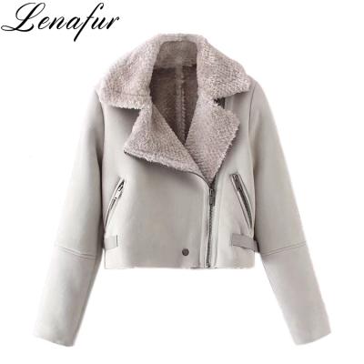 China Woolen Warm Anti-Shrink Artificial Faux Fur Women Coat Jacket Winter Quality Female Jacket New for sale