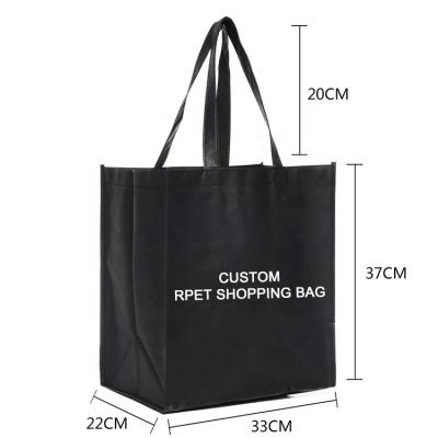 China Custom Reusable Strong Durable Reach RPET Reach Tote Bag GRS Light Grocery Laminated Grocery Bags for sale