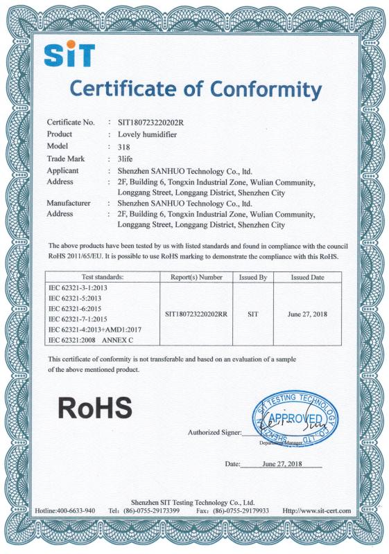 RoHS - Shenzhen Yule Technology Co., Limited