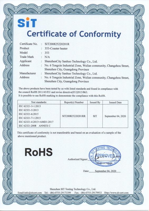 RoHS - Shenzhen Yule Technology Co., Limited