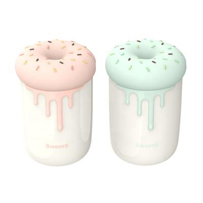 China Unique Design Led Usb Diffuser Mini Ultrasonic Purifier Air H2o Portable Donut Humidifier for sale