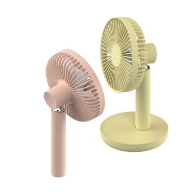 China Classic 216 Summer Mini Travel Fan Battery Charging OEM Rechargeable Cooling Handheld and Portable Table Desk USB Fan for sale