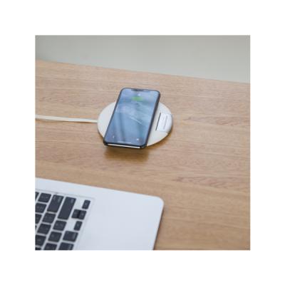 China Custom Fast Charging Cell Phone Mat Cradle Table Top Mobile Phone Station Radio Charging Pad for sale