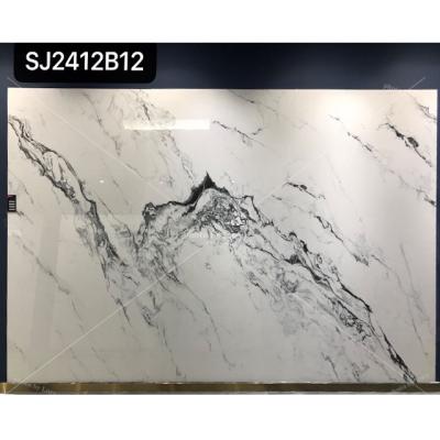 China Calacatta Modern Gold New Arrival White Marble Porcelain Tiles Slab for sale