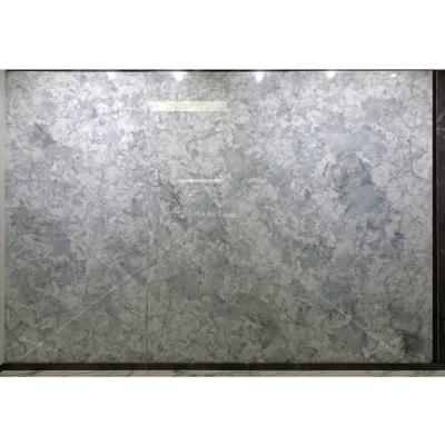 China Modern 6mm Gray And White Granite Thin Slabs Polished Porcelain Wall Tiles for sale