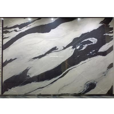 China Modern Black And White Marble 1200x2600mm Large Size Thin Slab Porcelain Tile for sale