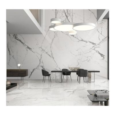 China Large Format Modern White Interior Wall 1600x3200mm Polished Slim Porcelain Panels for sale