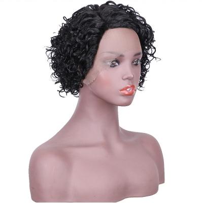 China New Hair Style Machine Made Short Curly Wigs Curl Lace Front Wigs For Woman for sale