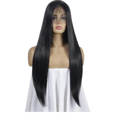 China Water Wave 28 Inches Long Straight Hair Wig Cheap Woman Heat Resistant Medium Ombre Full Synthetic Hair Wigs for sale