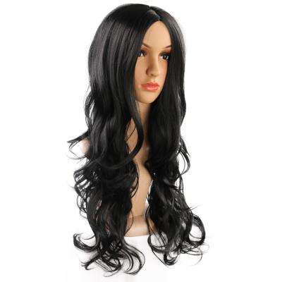 China Wholesale Body Wave Human Hair Wig Synthetic 3 Colors Long Wigs For Black Women for sale