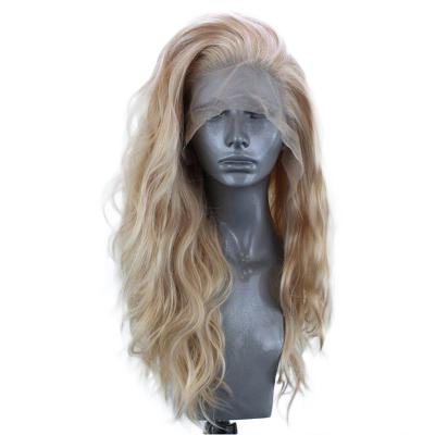 China Body Wave Ombre 613 Blonde Hair Wigs,Highest Quality Long Hair Water Wave Wigs For Color Women Lace Front Wig for sale