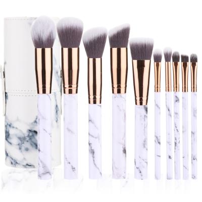 China Fan Brush New 10pcs Cosmetic Make Up Brush Soft Makeup Brush for sale