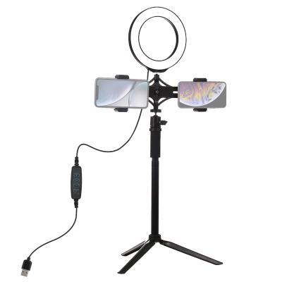 China PU378 PORTABLE ring extra light lamp withPU394 double stand bar and tripod bracket and PU3540 middle bar for sale