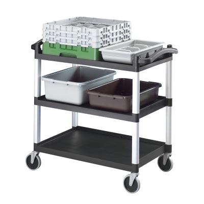 China HEAVY DUTY HARDWARE SERVICE PLASTICS TROLLEY RESTAURANT HOTEL TROLLEY for sale