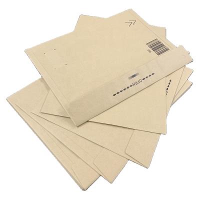 China Made from 100% Recyclable Content in Brown Kraft Paper Bag Stock Inner Padded Corrugated Paper Rigid Paper Bag Envelope for sale