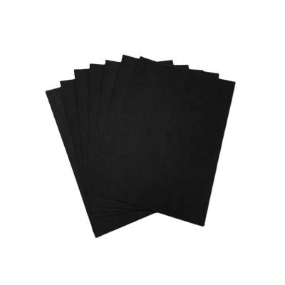 China China Waterproof Paper Supplier Coated Paper Card 150g Black Black Cardboard Paper Reel for sale