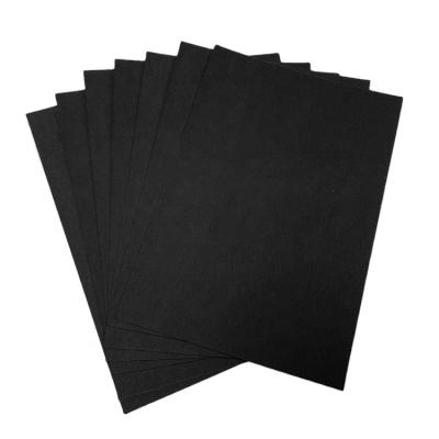 China 230gsm Black Waterproof Matte Craft Paper Cardboard Paper Black For Gift Wrapping for sale