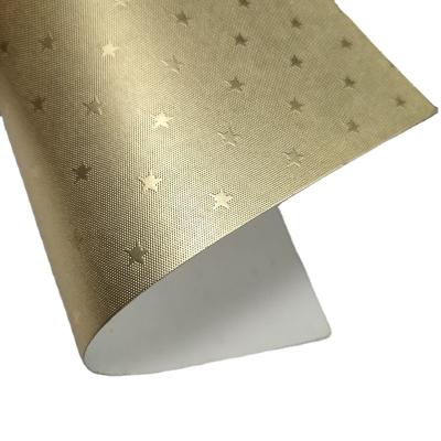 China 400 Gsm Recyclable Paper Gold Metallic Card Sheets With Pattern for sale