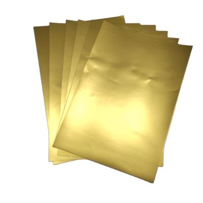 China Gold Metallic Wrapping Foil Card Recyclable A3 Paper Metallic Foil Wrapping Paper for sale