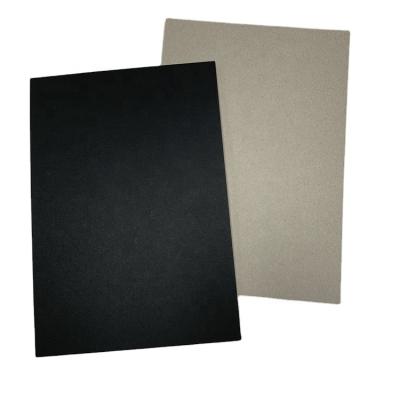 China Anticurl Solid Gray Back Black Cardboard 2mm/2.5mm/3mm Cardboard Factory for sale