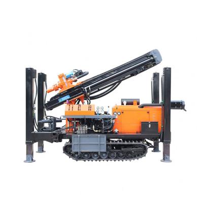 China High Efficiency Crawler Mounted Rotary Penumatic Portable Rotary Water Well Drilling Rig Machine for sale