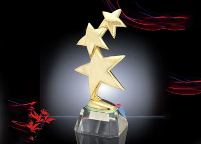 China Metal Star Custom Trophy Cup , Shiny Gold Plated Award Cups Trophies for sale