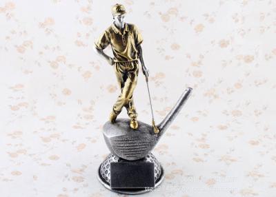 China Británicos abren el trofeo de la pelota de golf del campeonato con las estatuillas del golf del metal en venta