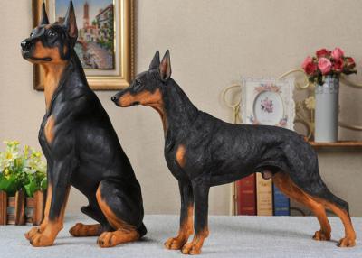 China Resin Material Simulation Dog For Garden Decoration / Home Security for sale