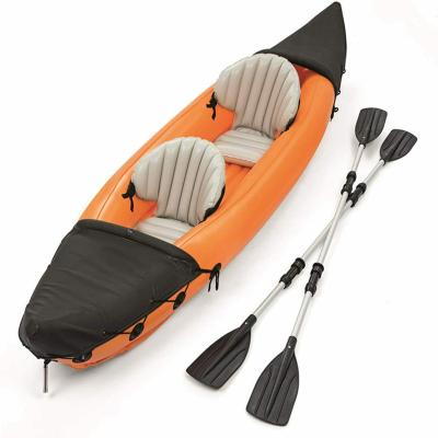 China Wholesale Leisure Goods Inflatable Kayak 2 Person Inflatable Canoe Fishing Boat for sale