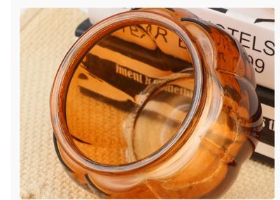 China Pumpkin Shaped Candle Thanksgiving Pumpkin Spice Scented Candle Jars Fall Autumn Decoration Farmhouse Candle Holders for sale