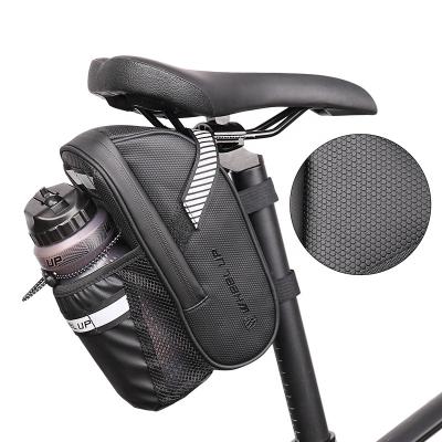 China Waterproof WHEEL UP Waterproof Bike Bags Under Seat Bicycle Tail Saddle Bag With Water Bottle Pocket for sale