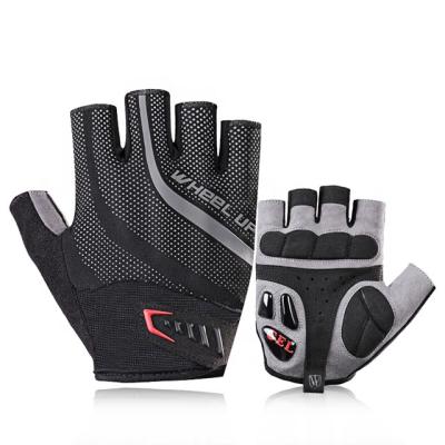 China Durable WHEEL UP Breathable Half Finger Gel Padded Sports Gloves Bicycle Outdoor Gym Cycling Gloves for sale