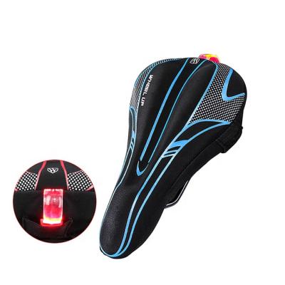 China Breathable Wheel Up Hot Sale Bike Cushion Pad Men Women Cycling Outdoor Bicycle Sponge Pad Seat Saddle Cover Bike Sports Taillight Saddle for sale